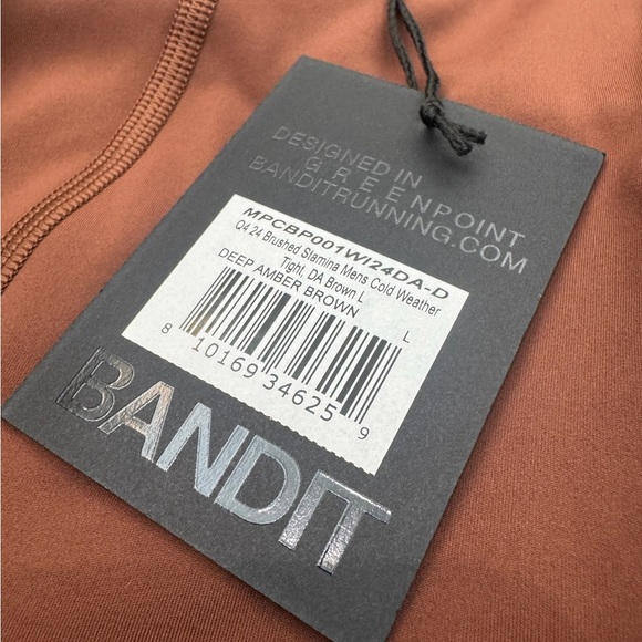 RARE Bandit Running Mens New Brushed Stamina Cold Weather Compression Run Tights - Picture 5 of 12